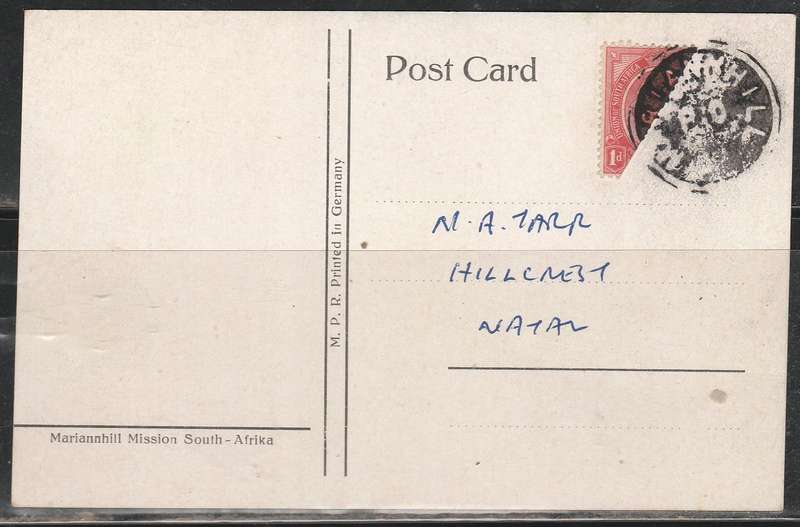 A LOVELY CLEAN POST CARD WITH BISECT GV  FRANKED SCARCE LOOK SCAN X2