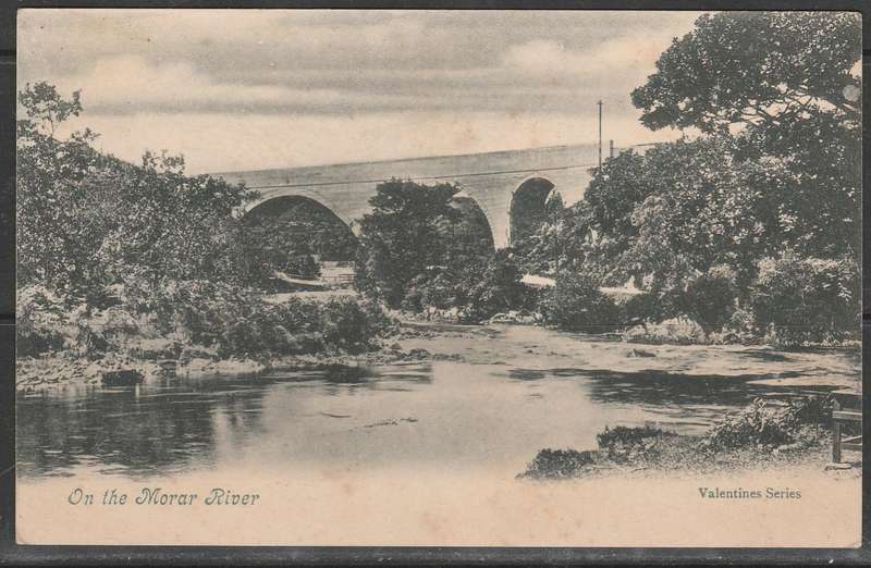 A PICTURE POST CARD SHOWING  ON THE MORAR RIVER MINT LOOK SCAN