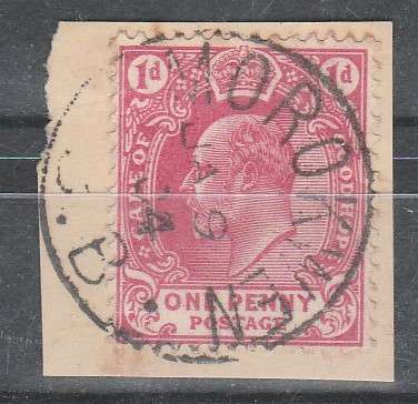 NORTH WEST CANCELLATION MOROKWENG 1904 ON CAPE STAMP LOOK SCAN