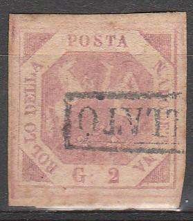 A SUPER STAMP FROM ITALY NAPELS HIGH C/V LOOK SCAN x 2