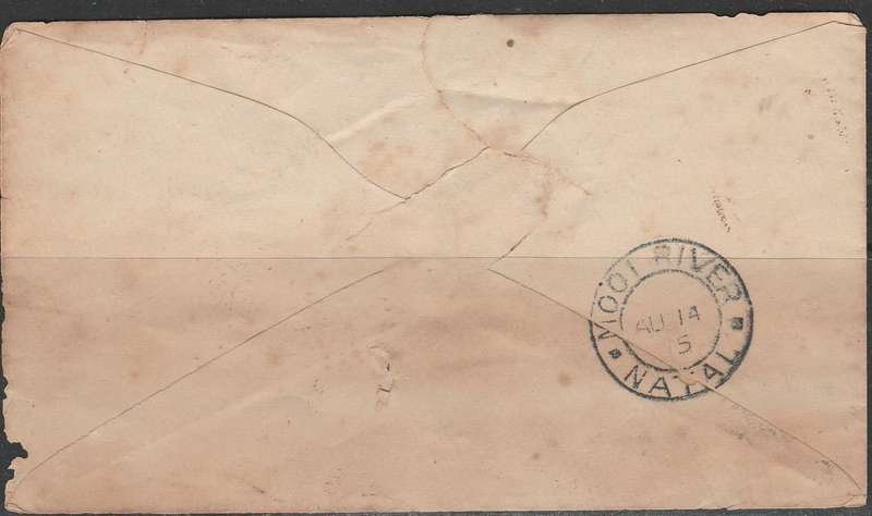 SOUTH AFRICA NATAL COVER AS SHOWN BELOW LOOK SCAN X 2
