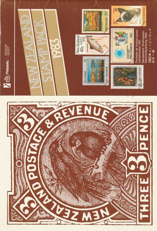 NEW ZEALAND 1983 STAMP PACK MINT LOOK SCANS X 3