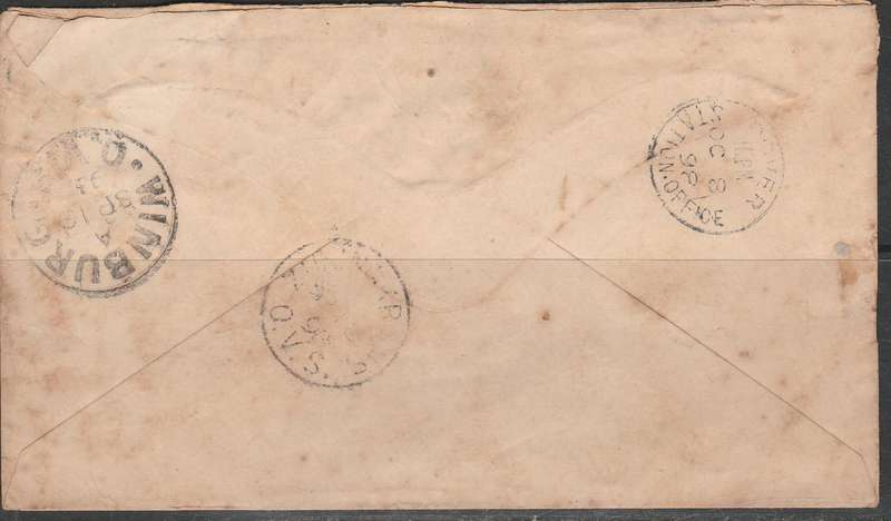 A COVER FROM O.F.S. TO GREAT BRITIAN 1898 LOOK SCANS X 2