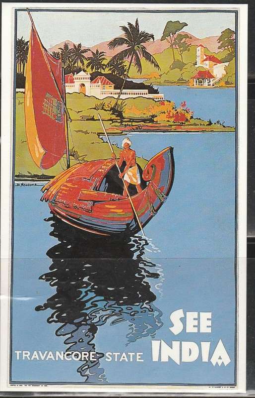 A LOVELY COLOUR PICTURE POST CARD SEE INDIA MINT LOOK SCAN