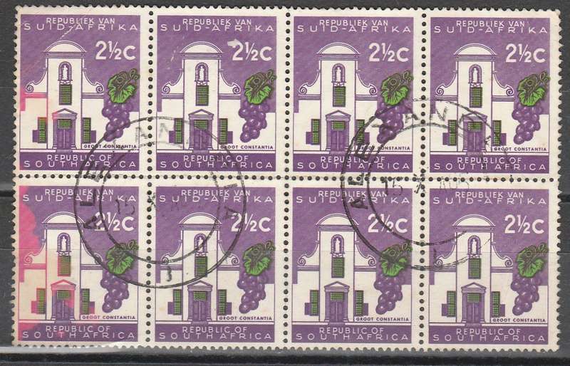 SOUTH AFRICA SACC 201 TYPE II UNIQUE VARIETY RED COLOUR LEFT F.U. LOOK SCAN X2