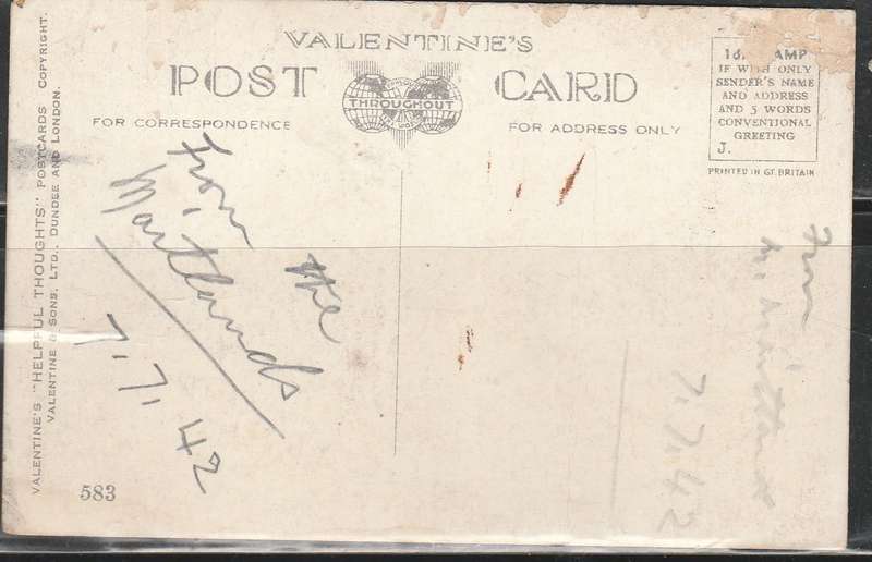 THE SPIRIT OF BRITAIN COLOUR POST CARD SPEACH BY WINSTON CHURCHHILL LOOK SCAN X2