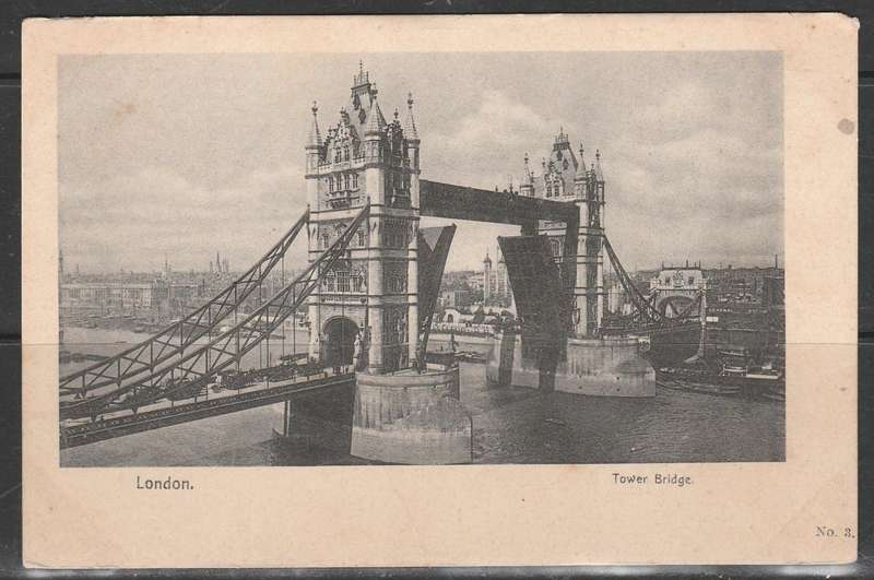 A PICTURE POST CARD SHOWING THE TOWER BRIDGE MINT LOOK SCAN