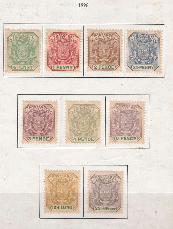A LOT ON ALBUM PAGE 1896 MINT LOOK SCAN