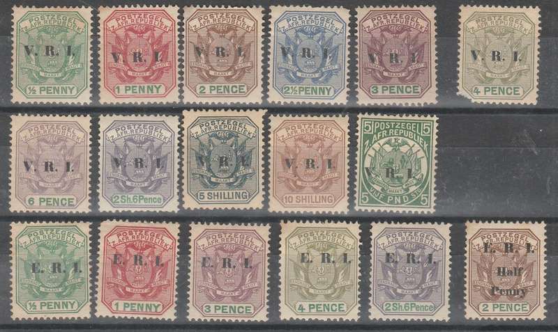 A SUPER SELECTION TRANSVAAL 1900 TWO MINT* SETS C/VR5900. 00 EXCL 5 POUND!