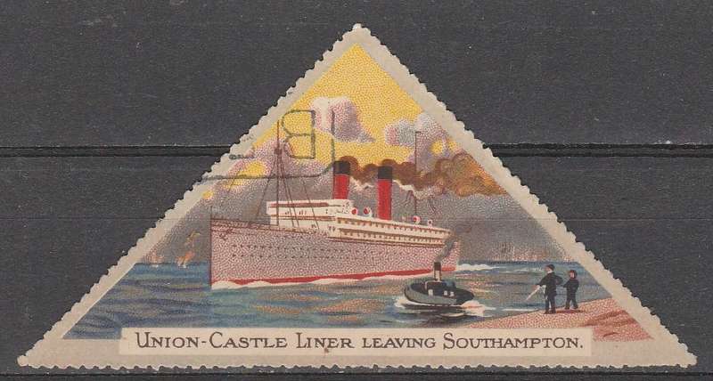 UNION-CASTLE LINER LEAVING SOUTHHAMPTON F.U. LOOK SCAN