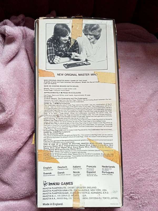 Vintage Mastermind Game