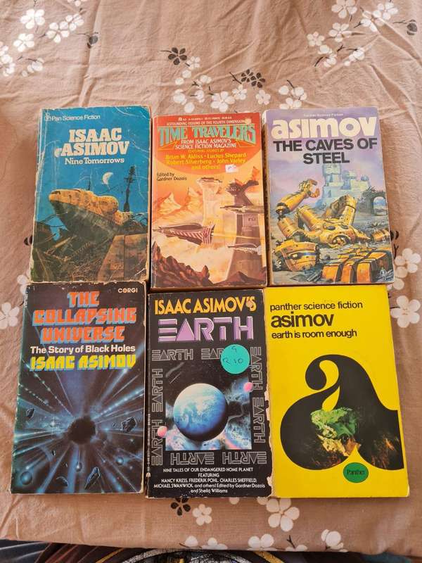 Isaac Asimov Paperback lot (6 books)