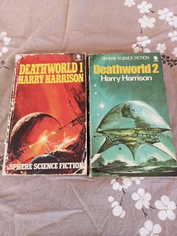Harry Harrison Deathworld Book Lot (2 Paperbacks)