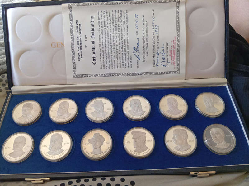 Boer war medallion set