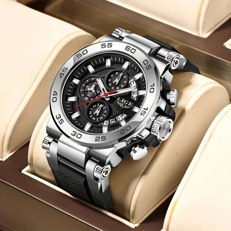 LIGE MEN'S CHRONOGRAPH WATCH - STYLISH & WATERPROOF