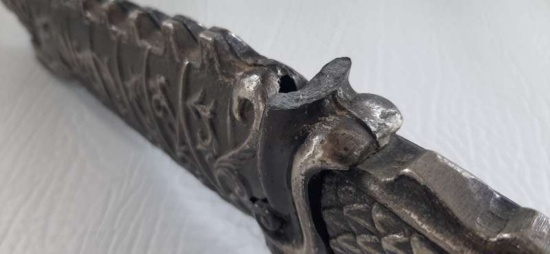 BEAUTIFUL 34CM VINTAGE DRAGON KNIFE WITH INTRICATE SHEATH