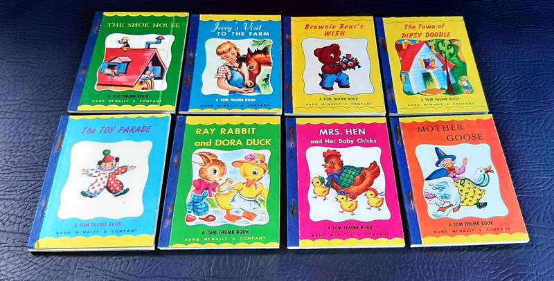VINTAGE AND RARE TOM THUMB BOOKS FROM "MY LITTLE TELEVISION SET"