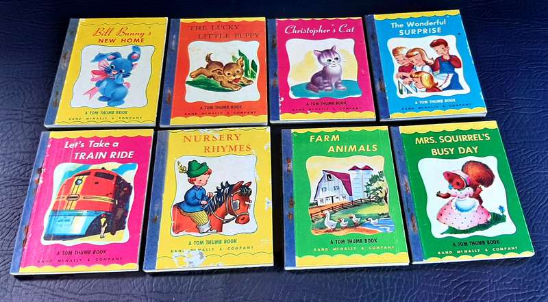 VINTAGE AND RARE TOM THUMB BOOKS FROM "MY LITTLE TELEVISION SET"