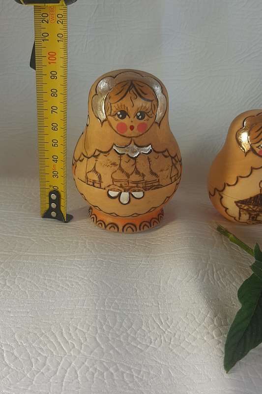 CUTE WOODEN BABUSHKA DOLL SET