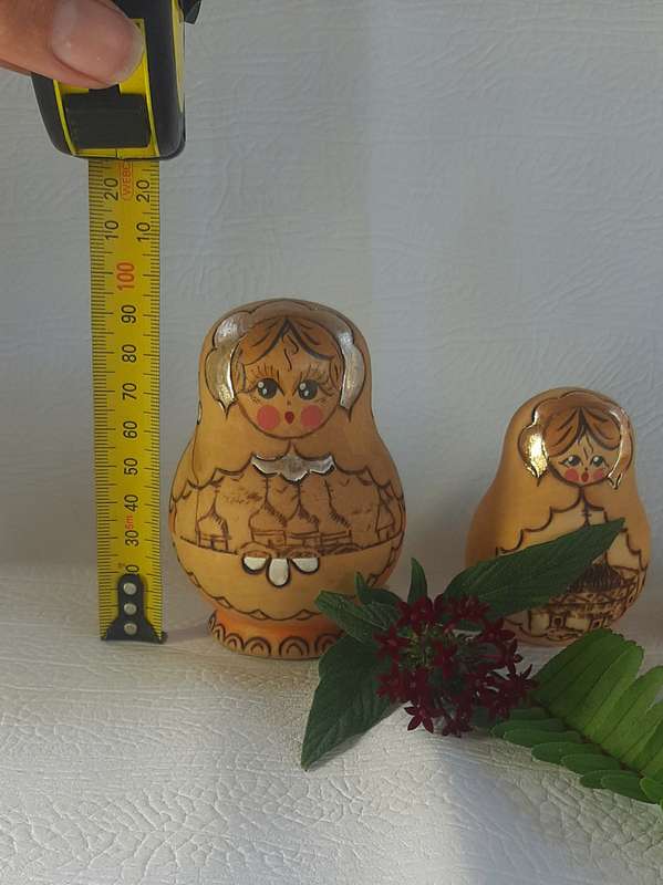 CUTE WOODEN BABUSHKA DOLL SET