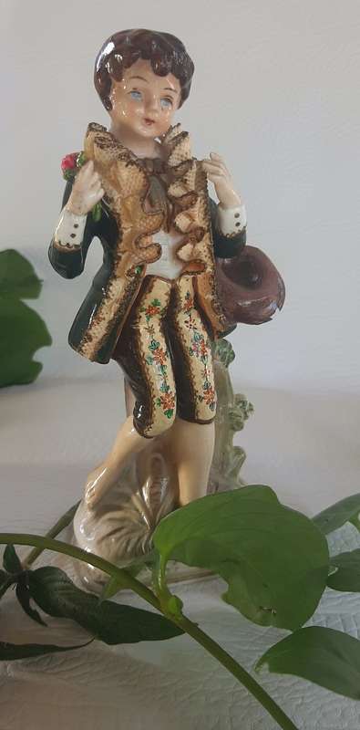 TWO CERAMIC VICTORIAN FIGURINES