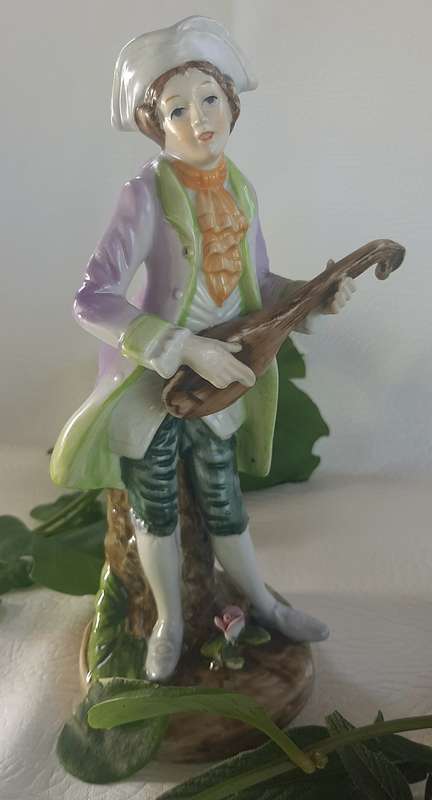 TWO CERAMIC VICTORIAN FIGURINES
