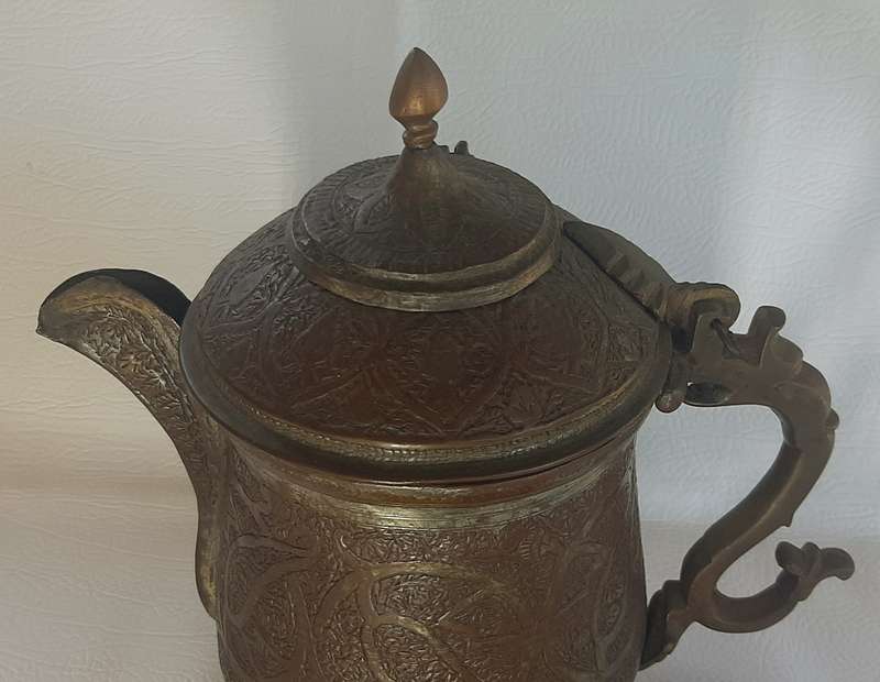 RARE TURKISH BRASS CEZVE