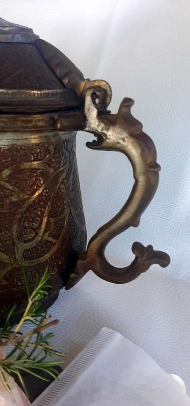 RARE TURKISH BRASS CEZVE