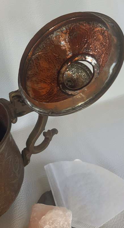RARE TURKISH BRASS CEZVE