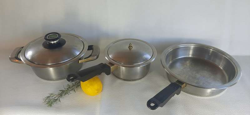 Premium AMC Classic 3-Piece Stainless Steel Cookware Set