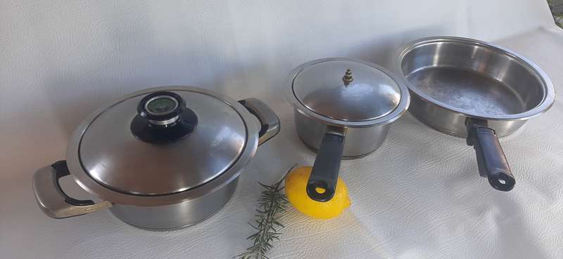 Premium AMC Classic 3-Piece Stainless Steel Cookware Set