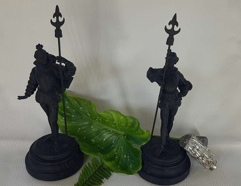 EXQUISITE SPANISH PEWTER STATUES - A TRIBUTE TO THE 16TH & 17TH CENTURY GRANDEUR!