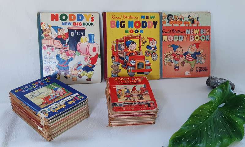 VINTAGE 1950's NODDY BOOK COLLECTION - A TREASURE TROVE OF CHILDHOOD MAGIC!