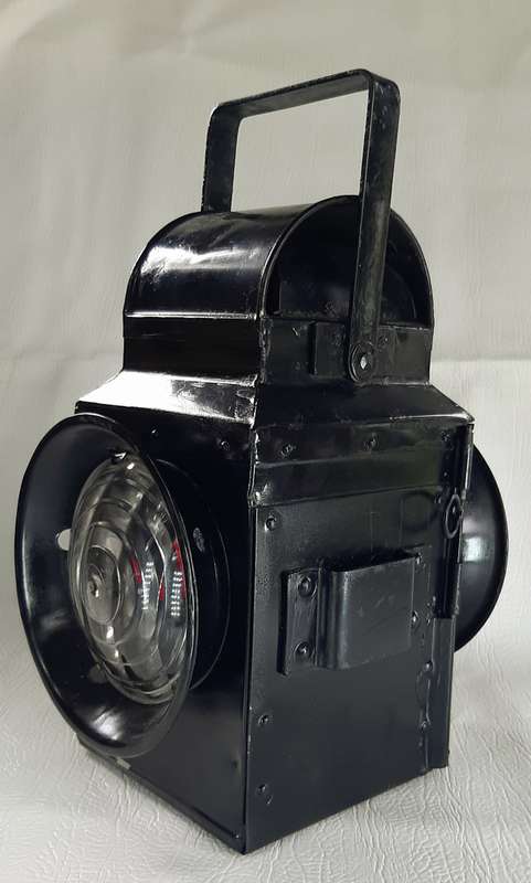 RARE & LARGE SOUTH AFRICAN RAILWAYS OIL SIGNAL LAMP - EARLY TO MID-20TH CENTURY