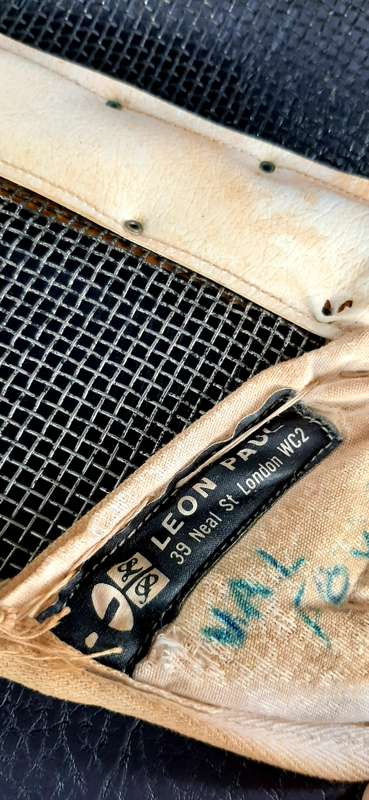 VINTAGE LEON PAUL FENCING MASK - RARE COLLECTOR'S ITEM