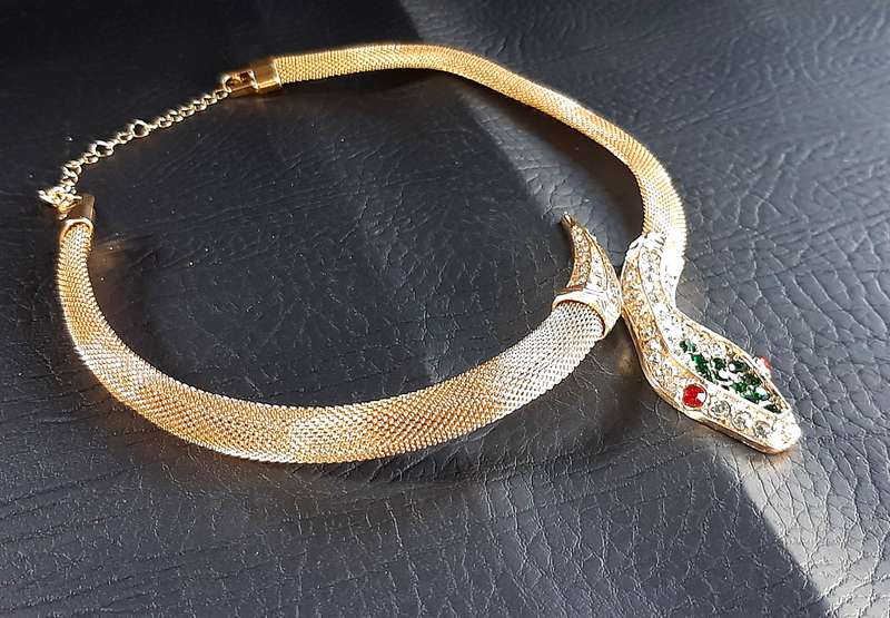 GOLDEN SERPENT CHOKER - A SYMBOL OF POWER & ELEGANCE