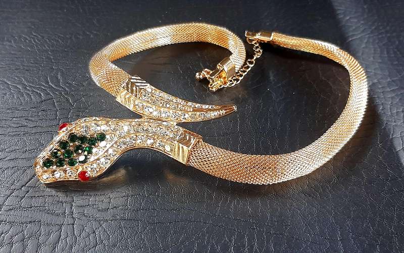 GOLDEN SERPENT CHOKER - A SYMBOL OF POWER & ELEGANCE
