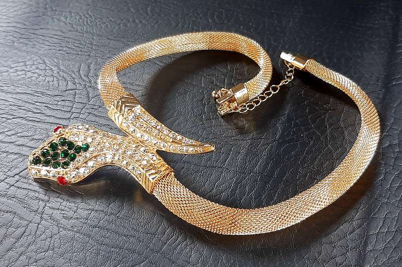 GOLDEN SERPENT CHOKER - A SYMBOL OF POWER & ELEGANCE