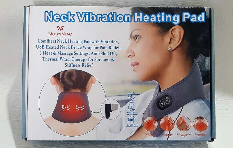 BRAND NEW NECK VIBRATION HEATING PAD - ULTIMATE RELAXATION & PAIN RELIEF!
