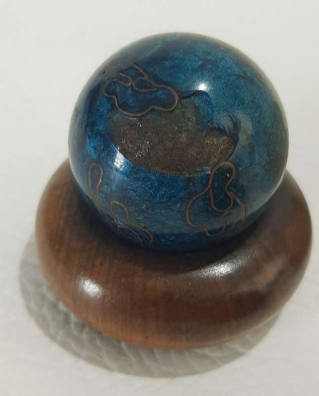 ORNATE BAODING BALLS & ALABASTER BOWL - ELEGANT COLLECTIBLE SET