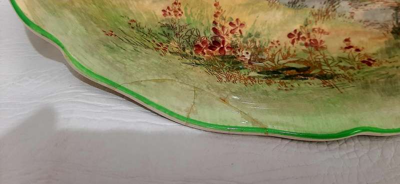 RARE ANTIQUE ROYAL DOULTON OVAL SERVING BOWL - PRE-WWII, JUNE 1930