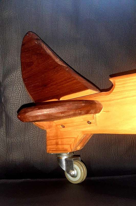 LARGE HANDMADE WOODEN AEROPLANE - STUNNING DISPLAY MODEL & RIDE-ON TOY