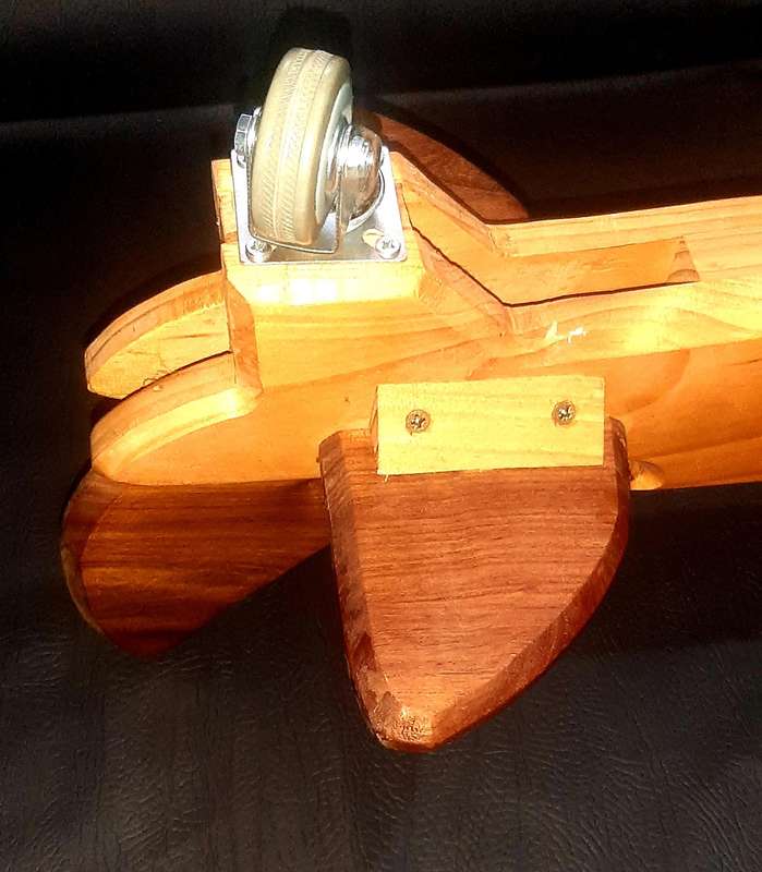 LARGE HANDMADE WOODEN AEROPLANE - STUNNING DISPLAY MODEL & RIDE-ON TOY