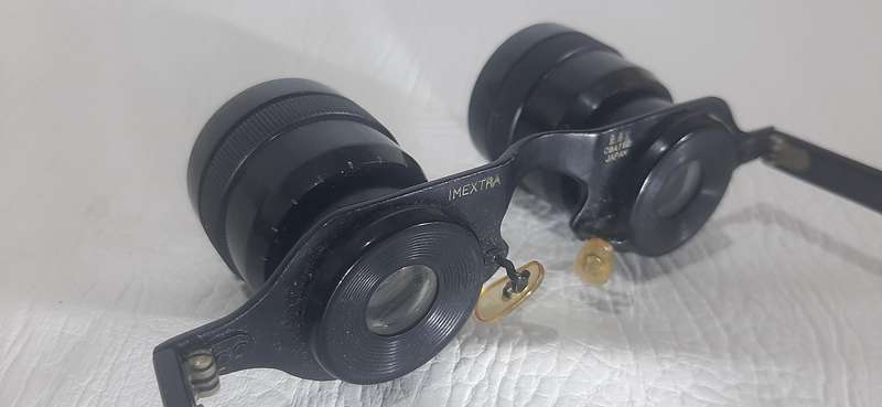 VINTAGE IMEXTRA JEWELLER'S BINOCULAR MAGNIFYING GLASSES - ADJUSTABLE LENSES
