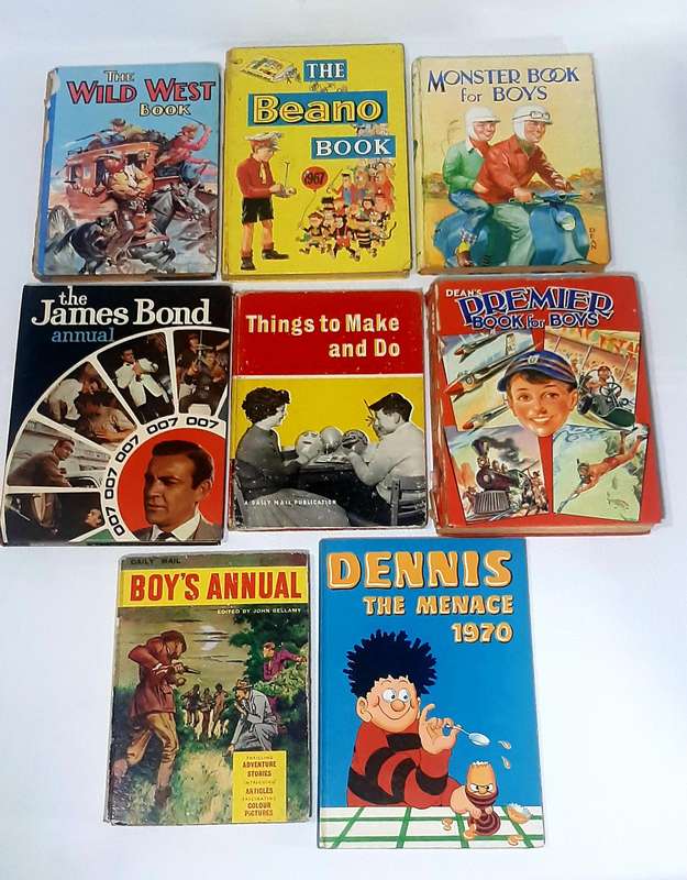 COLLECTION OF 8 VINTAGE ANNUALS (1960's-1970's)!