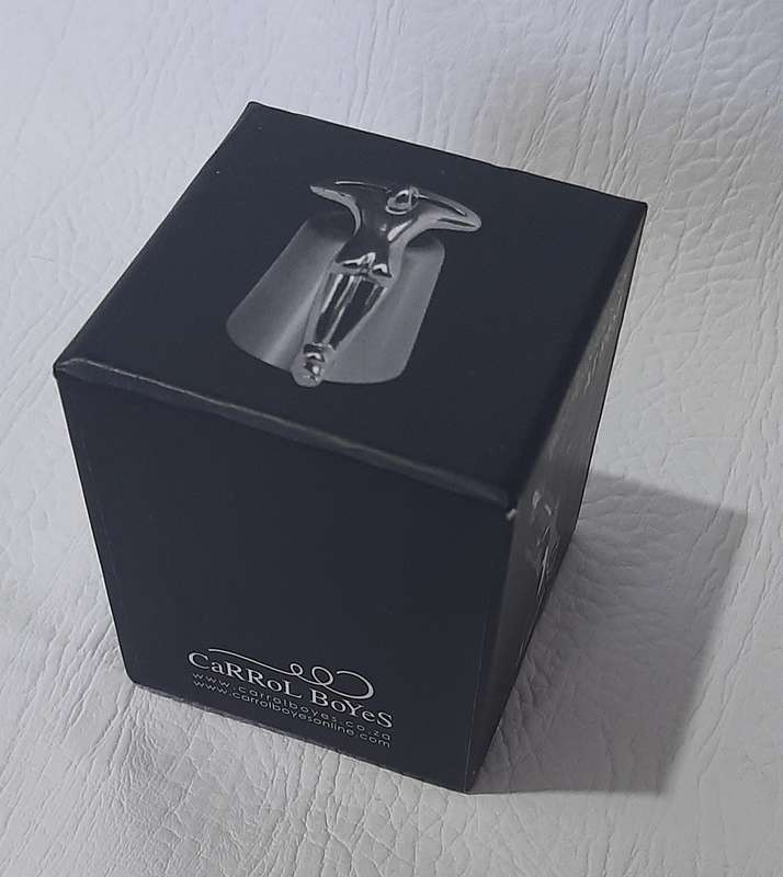 CARROL BOYES RECLINING FIGURE BOTTLE STOPPER - WITH ORIGINAL BOX