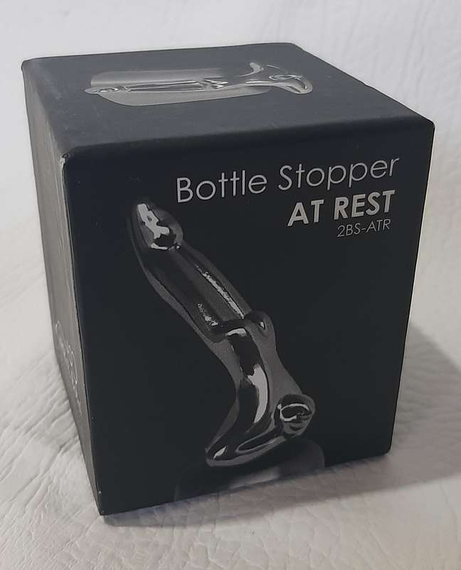CARROL BOYES RECLINING FIGURE BOTTLE STOPPER - WITH ORIGINAL BOX