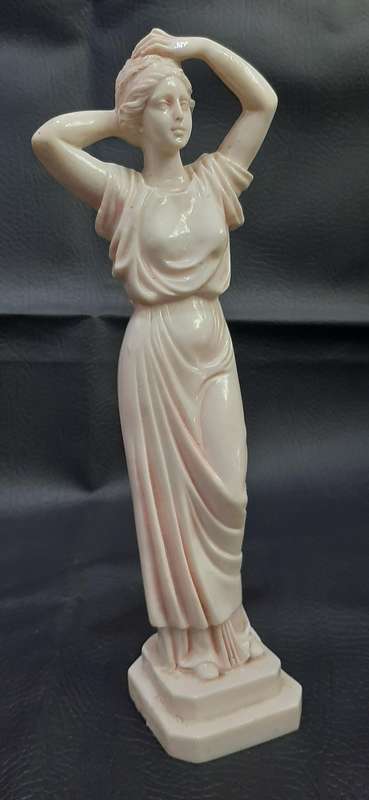 CLASSICAL FEMALE STATUE  MARBLE-FINISH COMPOSITE | 24.5CM | EXCELLENT CONDITION
