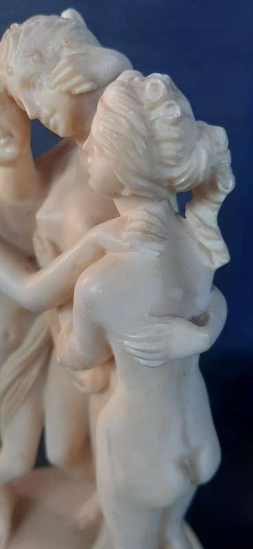 SANTINI ITALIAN SCULPTURE  THE THREE GRACES IN ETERNAL EMBRACE