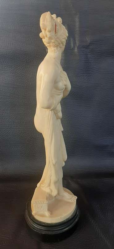 TALL IVORINE LADY WITH PONYTAIL  GRACEFUL FORM WITH SUBTLE RESTORATION